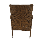 Kerti garnitúra, étkezőasztal+6db szék, rattan, méz/krém, GARDEN