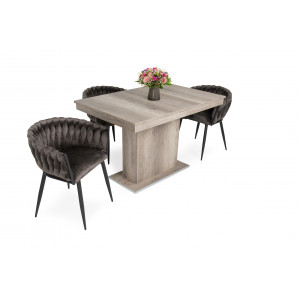 Canyon tölgy asztal + barna szék