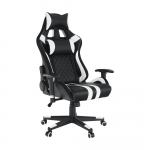 Irodai/gamer szék RGB háttérvilágítással, fekete/fehér/színes minta, ZOPA