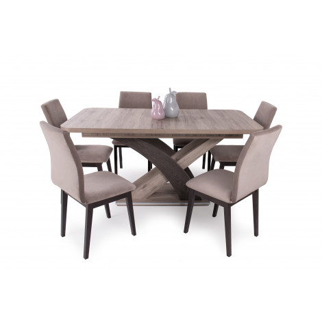 Wenge - barna szék + San remo - canterbury asztal
