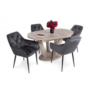 Grafit székek + San remo asztal