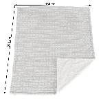 Kétoldalas bárány takaró, szürke/fehér/minta, 150x200, MARITA, raktári
