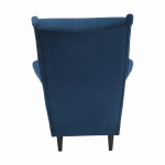 Füles fotel, kék/dió, RUFINO 3 NEW