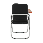 Írólapos szék, fekete/natúr, SONER