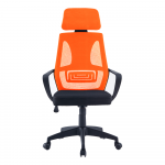 Irodai szék, fekete/narancssárga, TAXIS NEW