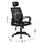Irodai szék, fekete, TORES