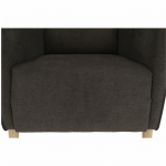 Kényelmes fotel, barna/bükk, BREDLY