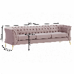Luxus 3-ülés, rózsaszín, NIKOL 3 ML