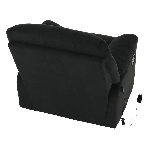 Állítható masszázs fotel, fekete bársony anyag, LAMBERT