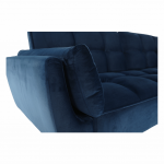 Széthúzhatós kanapé, királykék/tölgy, FILEMA