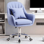 Irodai szék, kék Velvet szövet/króm, KLIAN
